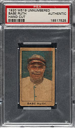 1920 W519 Babe Ruth - PSA Authentic