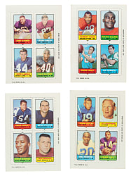 1969 Topps Football 4-in-1 Complete Set (66)