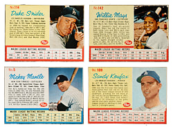 1962 Post Cereal Complete Set (200) Plus Six Variations