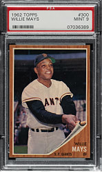 1962 Topps #300 Willie Mays PSA MINT 9