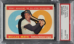1960 Topps #564 Willie Mays All-Star PSA NM-MT 8