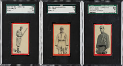 1910 T210 Old Mill Tobacco "Series 3" Texas League Near-Complete Set (85/95) Including 28 PSA- and SGC-Graded Cards