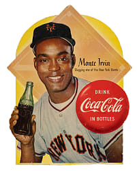 1954 Monte Irvin Coca-Cola Stand-Up Counter Advertising Display