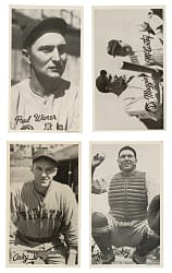 1936 R314 Goudey "Wide Pen" Premium Collection (50) Including DiMaggio, Dickey, and P. Waner