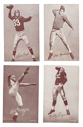 High-Grade 1948-1952 W468 Football Exhibits Partial Set (35/59)
