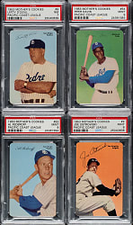High-Grade 1953 Mother's Cookies Complete Set (63) Including 26 PSA-Graded Cards