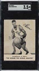 1962-1963 Kahn's Wieners Basketball Oscar Robertson SGC VG+ 3.5