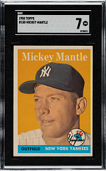 1958 Topps #150 Mickey Mantle SGC NM 7
