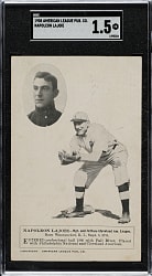 1908 PC770 American League Publishing Company Postcard Nap Lajoie SGC FAIR 1.5