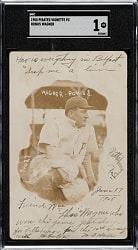 1908 PC800 Vignette Pittsburgh Pirates Real-Photo Postcard Honus Wagner SGC POOR 1
