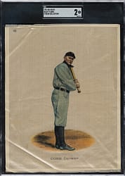 1912 S81 Large Silk Premium #102 Ty Cobb SGC GOOD 2