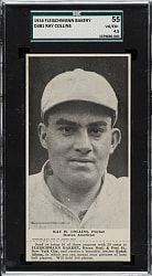 1916 D381 Fleischmann Bakery Ray Collins with Tab SGC VG/EX+ 55 - The ONLY SGC-Graded Example!