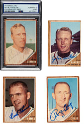 Signed 1962 Topps New York Mets Near-Complete Team Set (19/24) Including Richie Ashburn