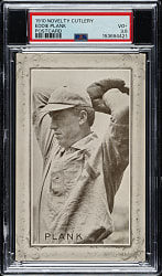 1910 PC805 Novelty Cutlery Postcards Eddie Plank PSA VG+ 3.5
