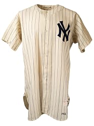 1952 Frank Crosetti New York Yankees Game-Used Home Coach's Jersey MEARS A10