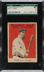 1915 E145 Cracker Jack #30 Ty Cobb SGC VG 40