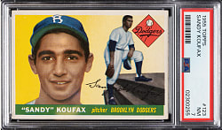 1955 Topps #123 Sandy Koufax Rookie PSA NM 7