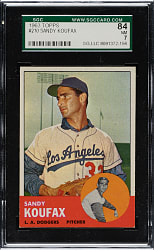 1963 Topps #210 Sandy Koufax SGC NM 84