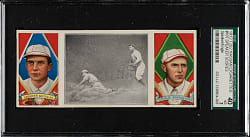 1912 T202 Hassan Triple Folder "Speaker Scores" Tris Speaker/Engle SGC VG 40