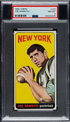 1965 Topps Football #122 Joe Namath Rookie PSA NM-MT 8