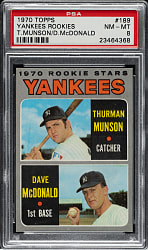 1970 Topps #189 Thurman Munson Rookie PSA NM-MT 8