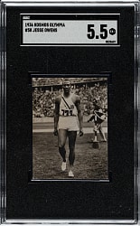 1936 Kosmos Olympia 1936 #58 Jesse Owens Rookie SGC EX+ 5.5