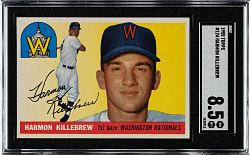 1955 Topps #124 Harmon Killebrew Rookie SGC NM/MT+ 8.5