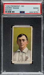 1909-1911 T206 White Border Sherry Magie Error PSA GOOD 2