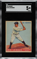 1933 R319 Goudey #160 Lou Gehrig SGC EX 5