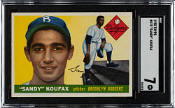 1955 Topps #123 Sandy Koufax Rookie SGC NM 7