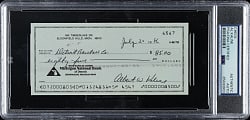 1986 Al Kaline Signed Check Payable to Detroit Baseball - PSA/DNA