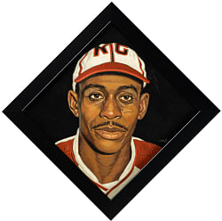 Satchel Paige Original Painting by Arthur K. Miller