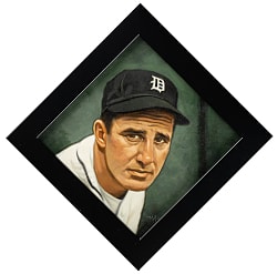 Hank Greenberg Original Painting by Arthur K. Miller