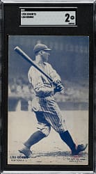 1928 Exhibits Lou Gehrig SGC GOOD 2
