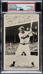 Signed 1948-1951 Cleveland Indians Postcard Larry Doby - PSA/DNA