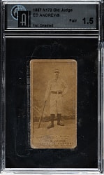 1889 N172 Old Judge Ed Andrews GAI FAIR 1.5