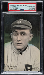 1913 M101-3 Sporting News Postcards Ty Cobb - PSA