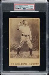 1888 N173 Old Judge Cabinet Mickey Welch PSA VG-EX 4 - The Only PSA-Graded Example!
