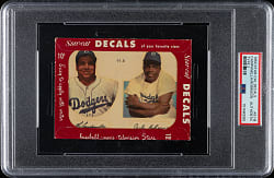 1952 Star-Cal Decals Type 2 #91-B Roy Campanella/Jackie Robinson - PSA