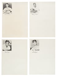 1961-1962 Major League All-Star Stationery Complete Set (32) Including Mantle, Mays, Koufax, and Aaron in Original Box