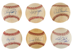 1980s and 1990s San Francisco Giants Single-Signed Baseball Collection (23) Including M. Williams, W. Clark, F. Robinson, and K. Mitchell