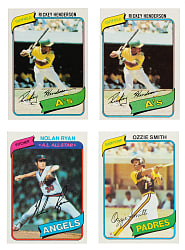 1976 to 1980 Topps Complete and Near-Complete Set Collection (6 Sets, 3,818 Cards)
