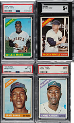 1966 Topps Complete Set (598) Including 23 Graded Cards
