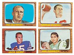 1966 Topps Football Complete Set (132) Plus "Funny Ring" Partial Set (18/24)