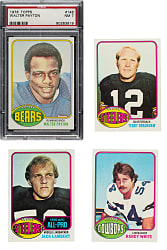 High-Grade 1976 Topps Football Complete Set (528) Including #148 Walter Payton Rookie PSA NM 7