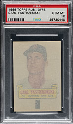 1966 Topps Rub-Offs Carl Yastrzemski PSA GEM MINT 10