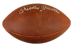 Mickey Mantle Signed Football - JSA