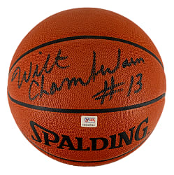 Wilt Chamberlain Signed Basketball PSA/DNA MINT 9