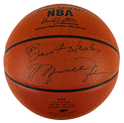 Michael Jordan Signed Basketball with "Best Wishes" Inscription - JSA