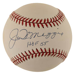 Joe DiMaggio Single-Signed Baseball with "HOF 55" Inscription - JSA